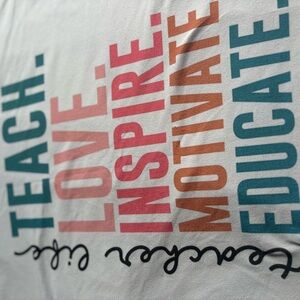 Women's Graphic Tee with Motivational Teacher Print